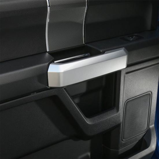 4x Interior Door Handle Decoration Cover Trim For Ford F150 2015-2017 Silver