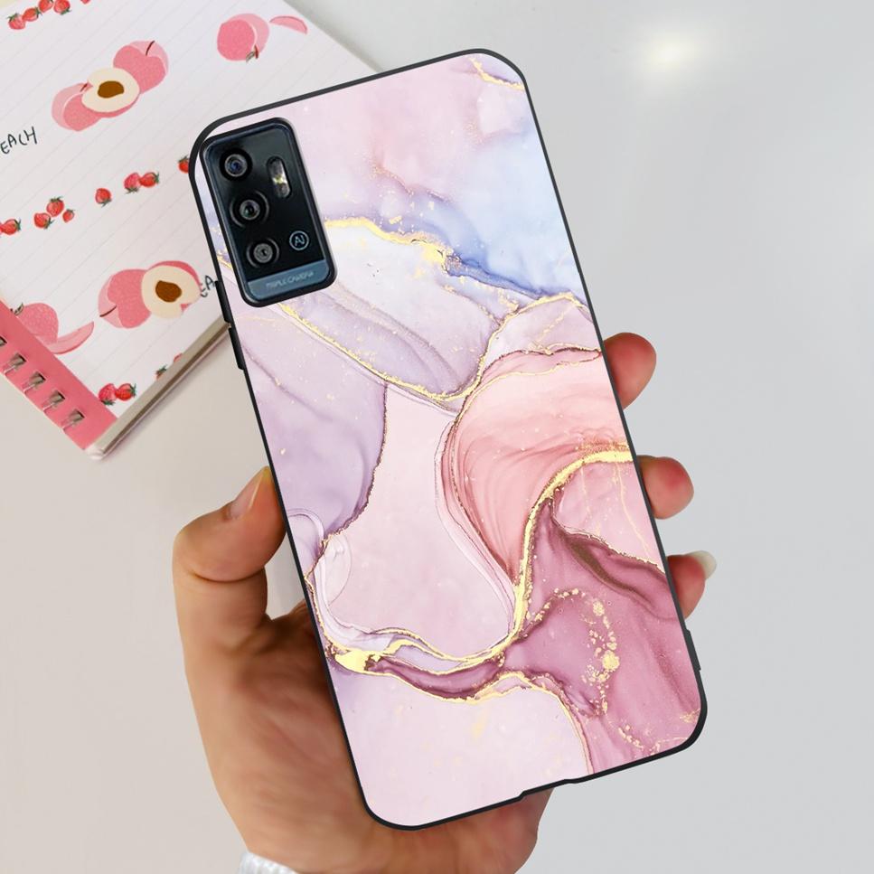 For ZTE Blade A71 6.52" Case Cartoon Dinosaur Football TPU Soft Silicone Cover For ZTE Blade A71 2021 A7030 Phone Cases Fundas