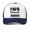 If Dad Cant Fix It Were Screwed Baseball Cap Retro Gift for Spanish Father Papa Unisex Motorcycle Casual Mesh Hat