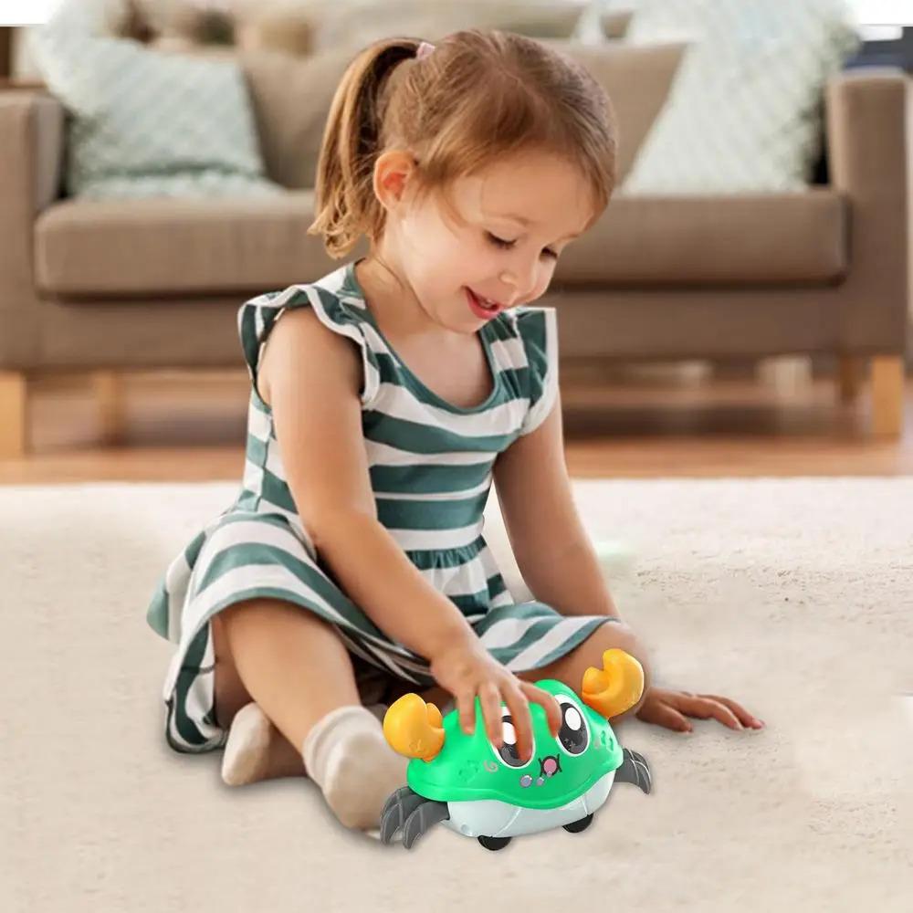 Interactive Sensory Toys for Babies Featuring a Crawling Crab, Perfect for Tummy Time And Promoting Infant Learning And Toddler Development,