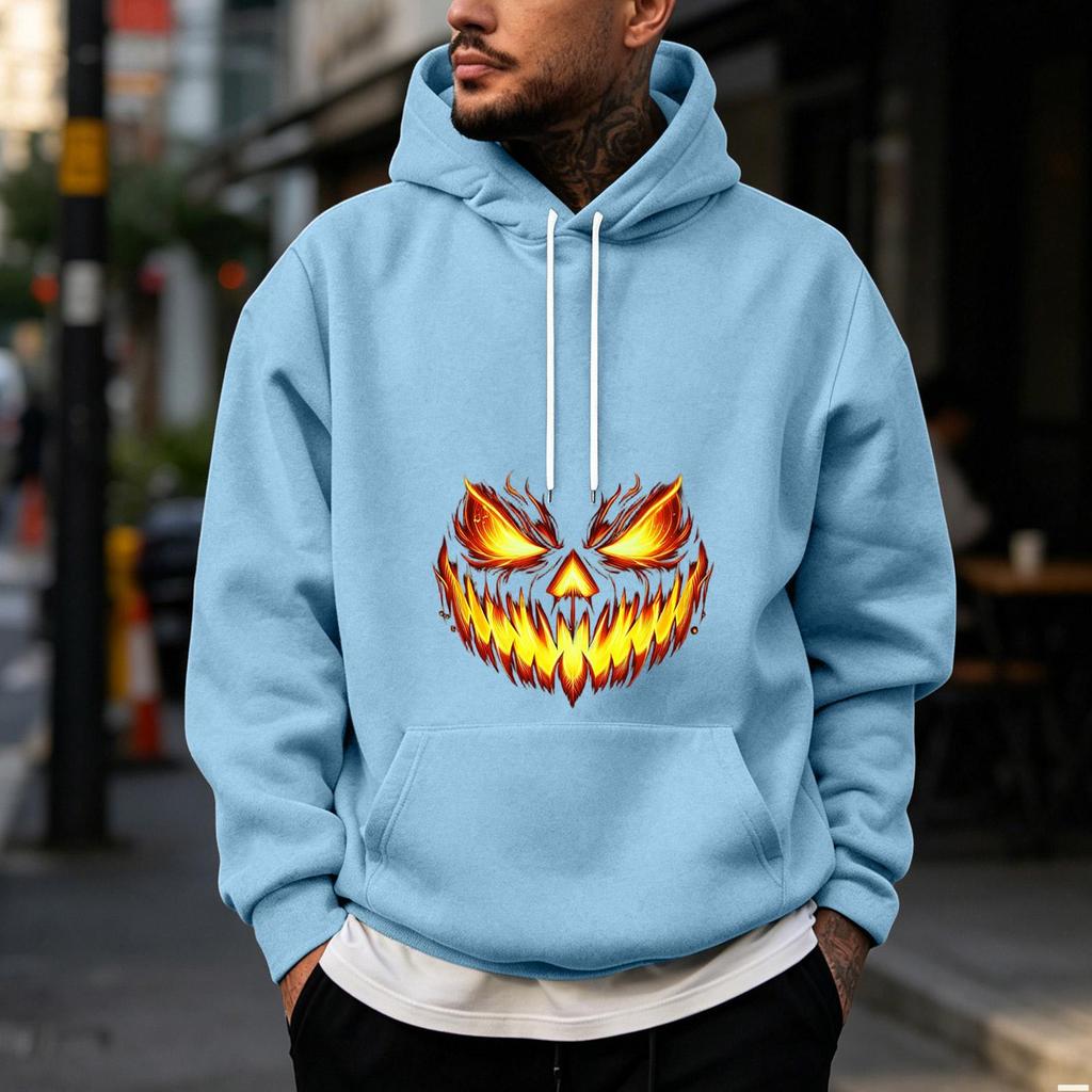 Herren Halloween Motiv - Gefütterter Pullover Hoodie für Freizeitkleidung