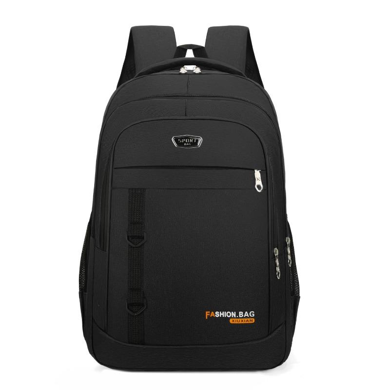 Trendy backpack, schoolbag, male college student, high value, large capacity travel, computer backpack, male model, high sense