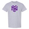 T-Shirt με το Πρωτεύον Λογότυπο των Violets του Πανεπιστημίου της Νέας Υόρκης - Αθλητικό Γκρι