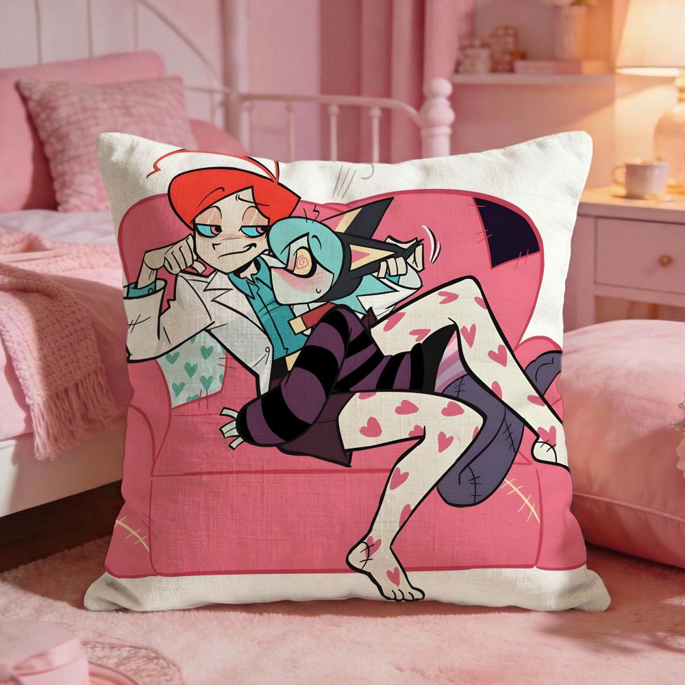 Anime PPSYCHO CCUTIESS Cushion Cover Premium Comfort Reversible Pillow Cove Two In One Design For Any Room  Car Interior