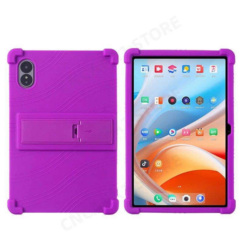 4 Thicken Cornors Silicon Cover with Kickstand For Alldocube iPlay 60 Lite 2024 Case 10.95" Tablet PC Shockproof Protector Funda