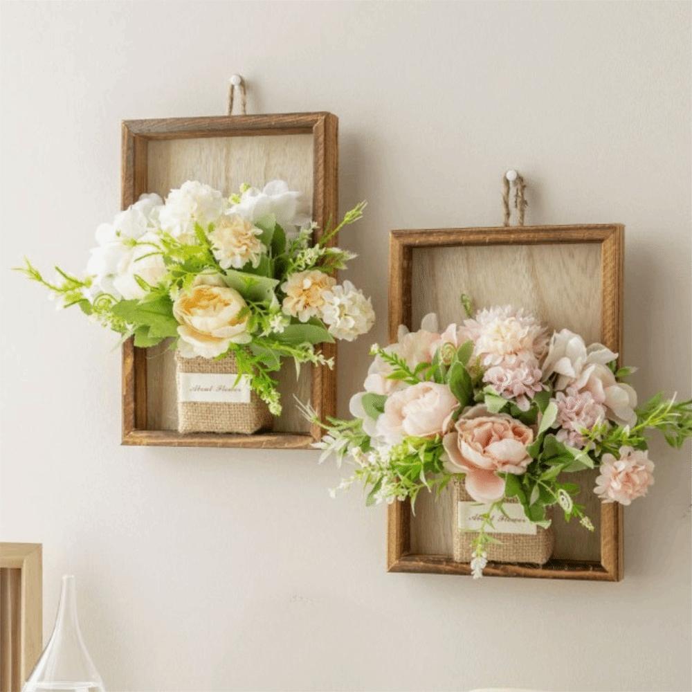 Simulated Flower Wall Hanging Picture Frame 3D Handmade Imitation Flowers Decoration  Wall Hanging