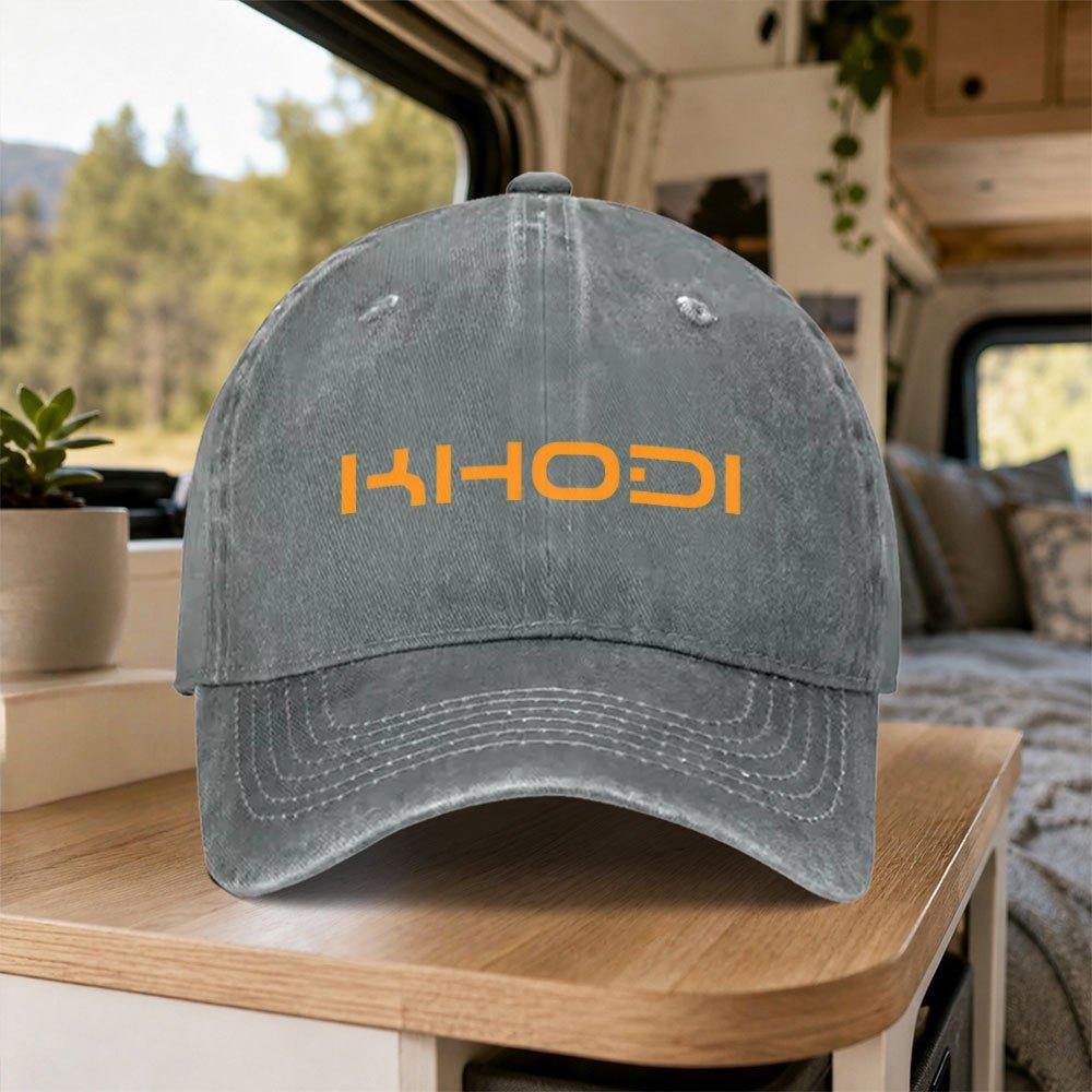 Khodi Vintage Washed Baseball Cap Retro Duckbill Hat Adjustable Unisex Casual Outdoor Daily Wear Party Gift