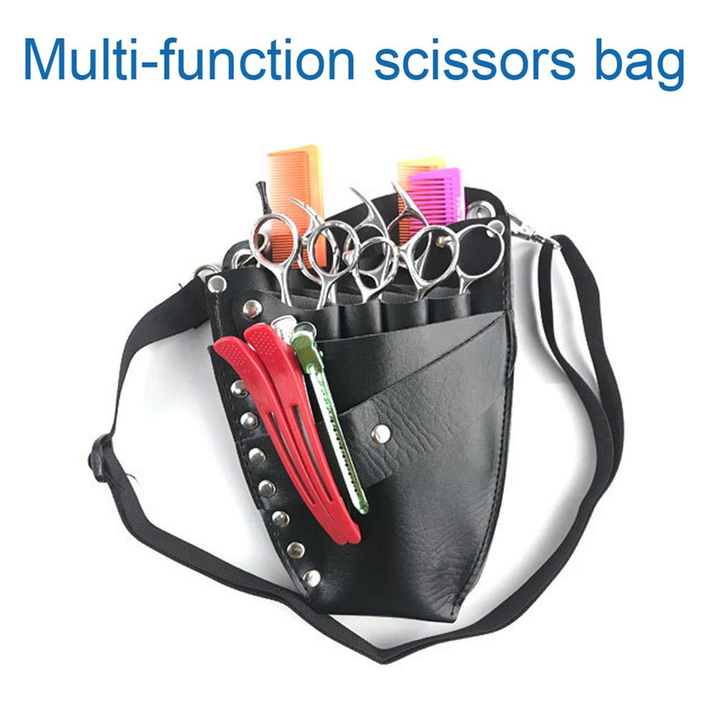 Multi Functional Scissors Bag Hair Clip Comb Hairdressing Tool Storage Waist Bag