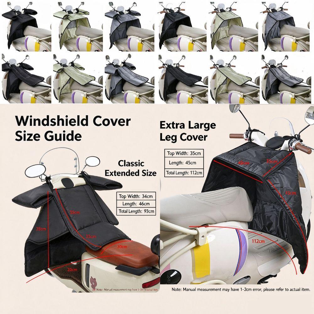 Double-sided Waterproof Motorcycle Windscreen Cover Waterproof Leg Warmer Autumn and Winter