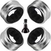 Stainless Steel Wine Bottle Collars Classy Wine Collar Drip Rings Simple and Durable Wine Drop Stoppers with Velvet Felt Inside 7