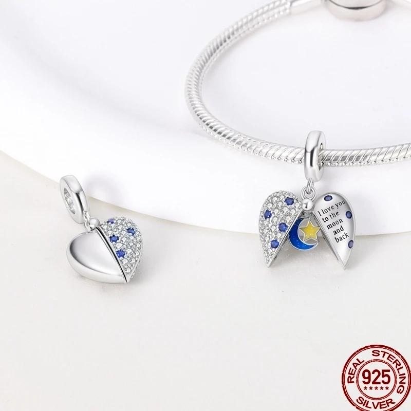 Magnetic Heart Series Openable Clover Sunflower Charm Beads Suitable For Copper Original Bracelet Diy Jewelry Gift