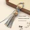 Tibetan Hand-Woven Gradient Cotton Tassel Ring for Hanging Bags and Vehicles