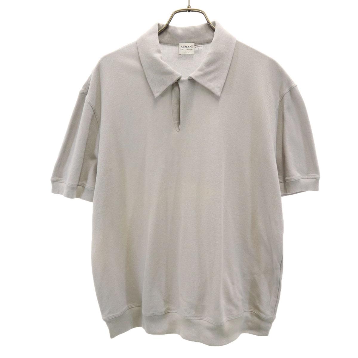 

ARMANI COLLEZIONI сделано в Италии Футболка-поло с коротким рукавом L серый Женский Б/У