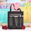 Portable Mesh Shower Bag for Beach Gym Travel Ventilated Bath Storage Organizers With Hanging Hook