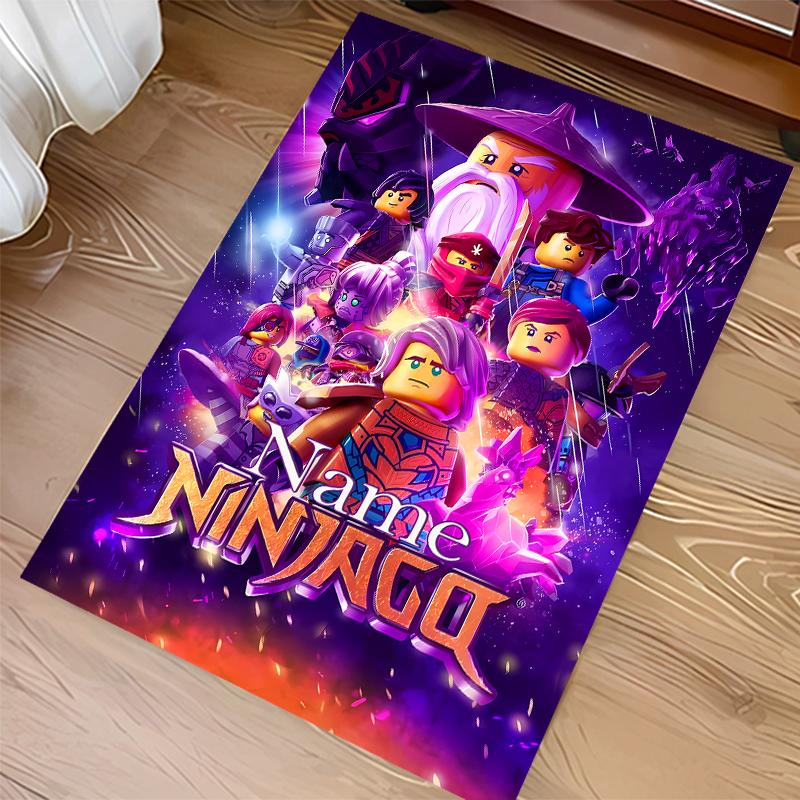 Custom Personalization Lego Ninjago Print Area Rug - Soft, Washable Non-Slip Indoor Mat,Living Room,Home&Office Decorative Rug