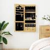 VidaXL Wall-Mounted Jewelry Cabinet with Mirror 37.5x10x90 Cm 353225