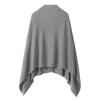 100% Pure Cashmere Versatile Shawl: Fashionable Warm Neck & Shoulder Warmer, Solid Color Scarf and Air Conditioning Cardigan Cape.