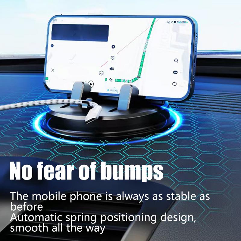 Universal Dashboard Car Phone Holder With 360 Degree Adjustable Phone Mount For Car Dash Anti-Slip Pad Mat Phone Holder