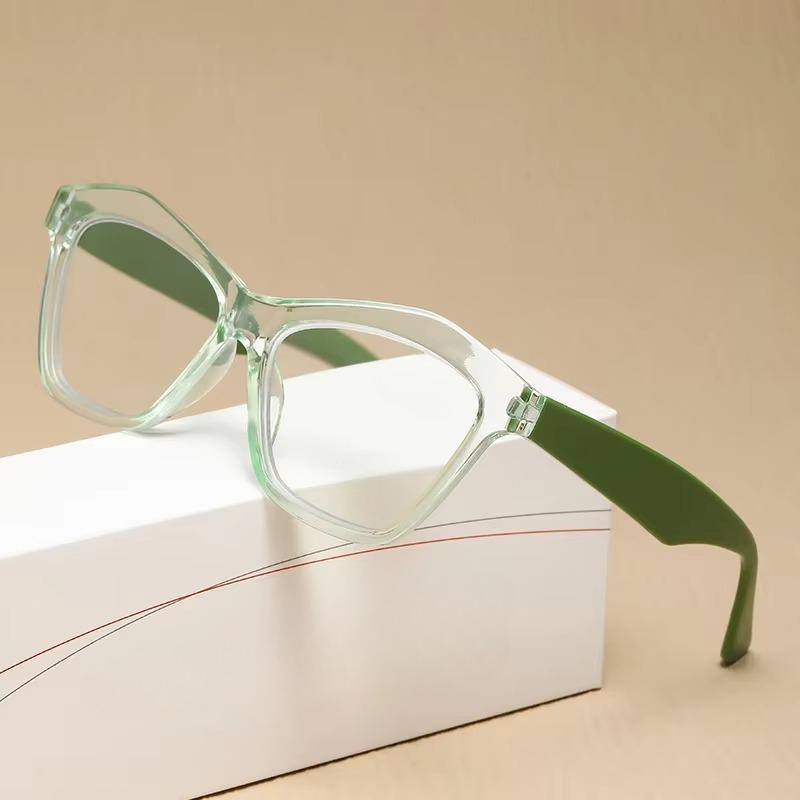 Fashion Cat Eye Anti Blue Light Reading Glasses Men Women Ultra Light Transparent Retro Small Frame Presbyopia Eyeglasses