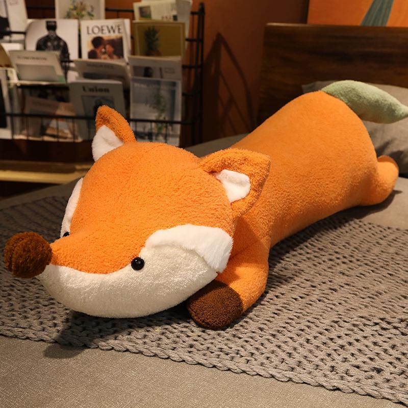100cm 120cm Kawaii Fuchs Hai Hase Bär Plüschtier Kissen Weiches Kuscheltier Kissen Schlafkissen Geschenk für Kinder