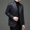 High-end Wool + Cashmere Men's Business Casual Wool Coat Autumn and Winter Plaid Formal Wool Suit