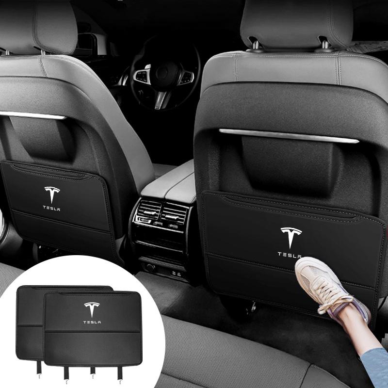High-quality Car Seat Back Mats Protector Anti Kick Pad Dirt-resistant For Tesla Model 3 Model S X Y Roadster SpaceX Accessories