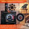 Tomersun Wood Stove Fan Heat Powered 8-Blade Stove Fan, Fireplace Fan for Wood Burning Stove/Pellet/Log Burner, w/Stove Accessories Thermometer &
