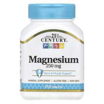 21st Century, Magnesium, 250 Mg, 110 Tablets