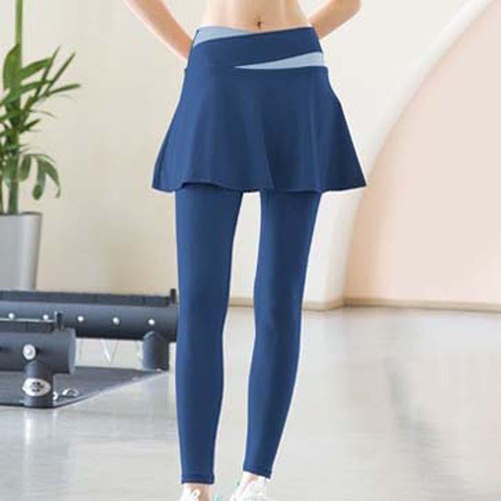 High Waist Elastic Pants Skirt Tight Sports Yoga Pants Sculpting Leggings Fitness Leggings Pilates