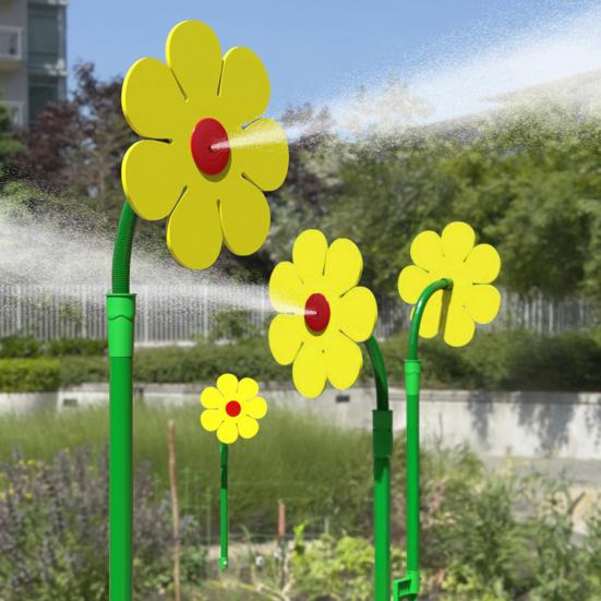 Crazy Flower Sprinkler Dancing Flower Water Sprinkler 360-Degree Rotating Garden Sprinkler