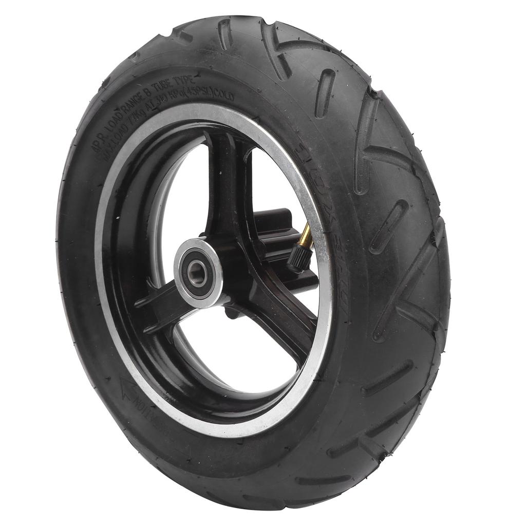 10 X 3in Electric Scooter Tyre Inflatable Natural Rubber Damping Effect with Hub Outer Inner Tire