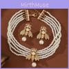 Animal Set Jewelry With Pearl Alloy Elements For Women Gift Decoration Givers