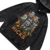 American Trendy Brand Cartoon Direct Injection Printing Hooded Sweater Men'S And Women'S Washed Retro Loose Hoodie Jacket