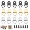 100Pcs with Screws Photo Frame Hook Iron Half Circle Ring Hanging buckle  Mirror Hanging