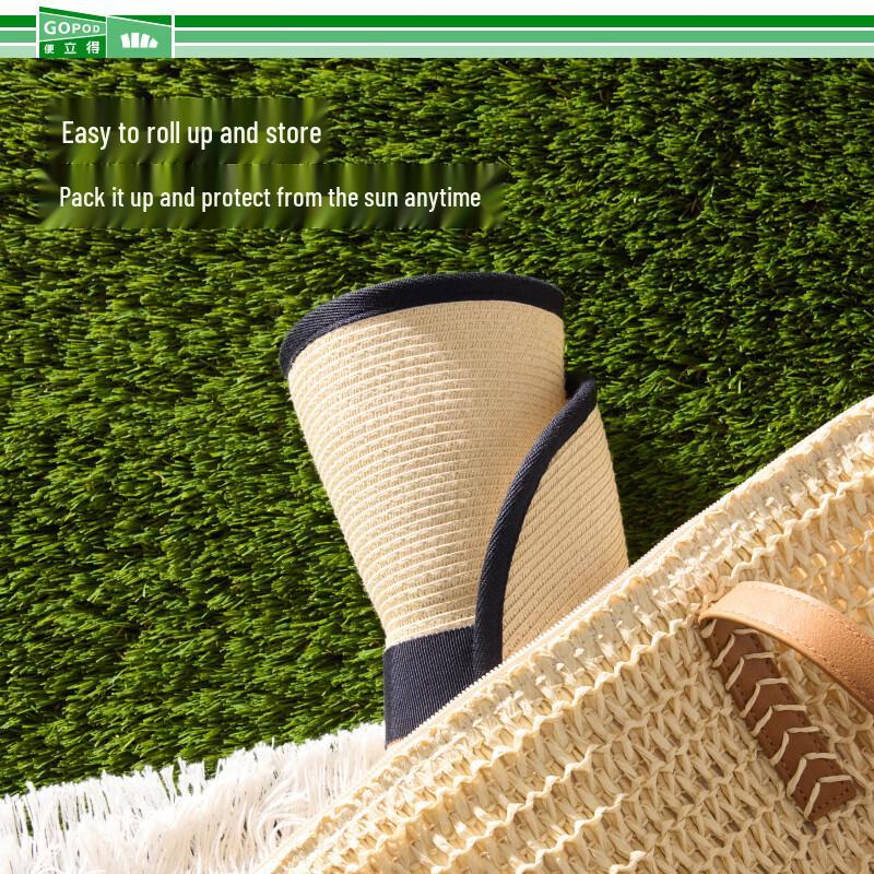 Beneunder Women's GP745 Portable Roll-up Sun Straw Hat