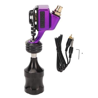 Electronic Tattoo Machine RCA Connector Tattoo Cartridge Motor Machine Pen for Salon Purple