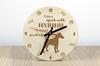 Fox Terrier Smooth - clock with dog, wooden clock with engraving, personalised clock by Art-Dog