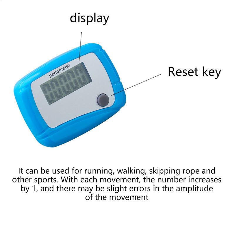 Healthy Sports Pedometers 1pc Random Color LCD Pedometer Step Calorie Counter Walking Distance Sport Pedometer