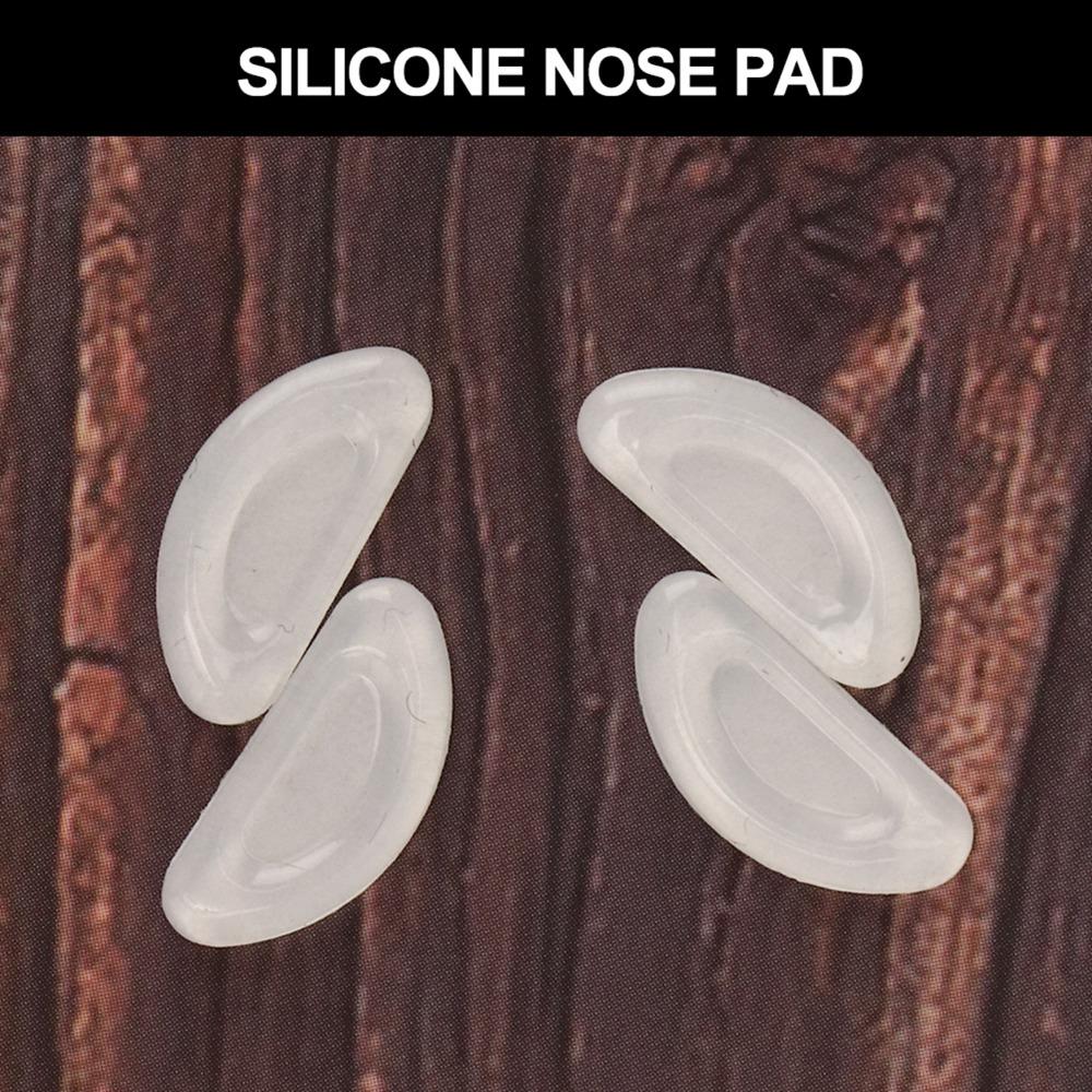 20 Pairs Silicone Material Mini Glasses Nose Pads Transparent White Air Cushion Design Non Slip Nose Pads Eyeglasses Nose Pads