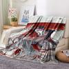 1 Pezzo Coperta in Flanella con Stampa Cartone Animato, Alta Qualità Confortevole per Tutte le Stagioni, Decorazione per la Casa, Calore e Comfort, Perfetta per Regalo di Natale Compleanno