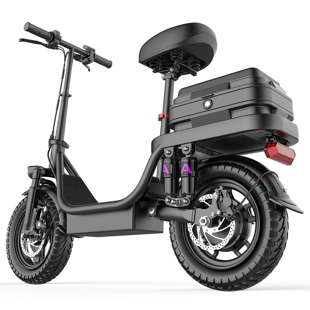 TOOFLY GQ8 14'' Adult Electric Scooter 20MPH 250W Motor 48V15Ah Battery City Commuting E-Scooter Equipped With Removable Seats