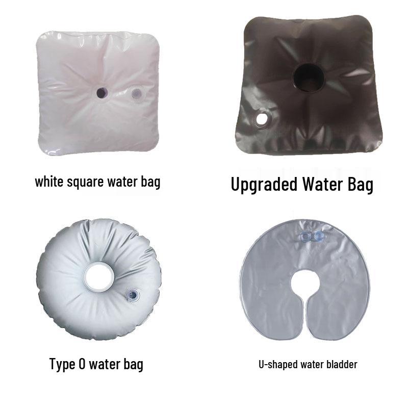 Sacco zavorra ad U per Ombrellone, Base Quadrata, Espositore per Bandiere da Spiaggia/Strada, Sacco Rotondo per Iniezione Acqua, Personalizzabile.