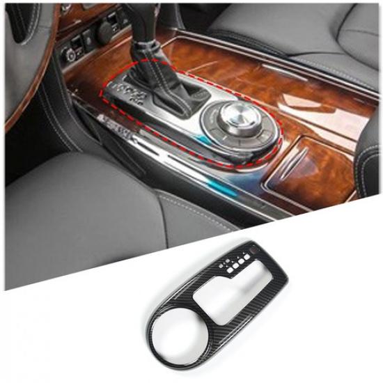 Carbon Fiber ABS Central Gearbox Panel Cover Trim For 2013-2018 Infiniti QX80