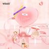 VOUO Holiday Heart Gift Box: Romantic Three-Piece Perfume & Cushion Lipstick Makeup Set.