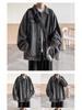 Veste en jean rétro pour homme - Streetwear décontracté Printemps/Automne, Col rabattu polyvalent, Style workwear élégant.