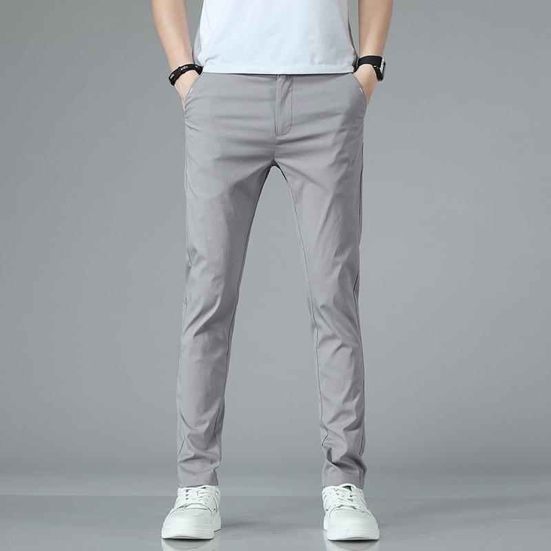 Summer Thin Pants Men's New Casual Pants Loose Straight Long Pants Men's High-end Men's Pants
