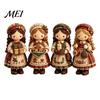 Stress Relief Craft Patchwork Girl DIY Kit, 3D Doll Sewing Set with Pre-Cut Beginner Kit Fabric Thread Needles, Cute for Home Decor Handmade