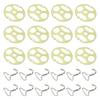 24pcs Seat Cover Fasteners Chuck and Hook Locking Clip Automotive Accessories Plum Plate Metal Hooks Easy Installation