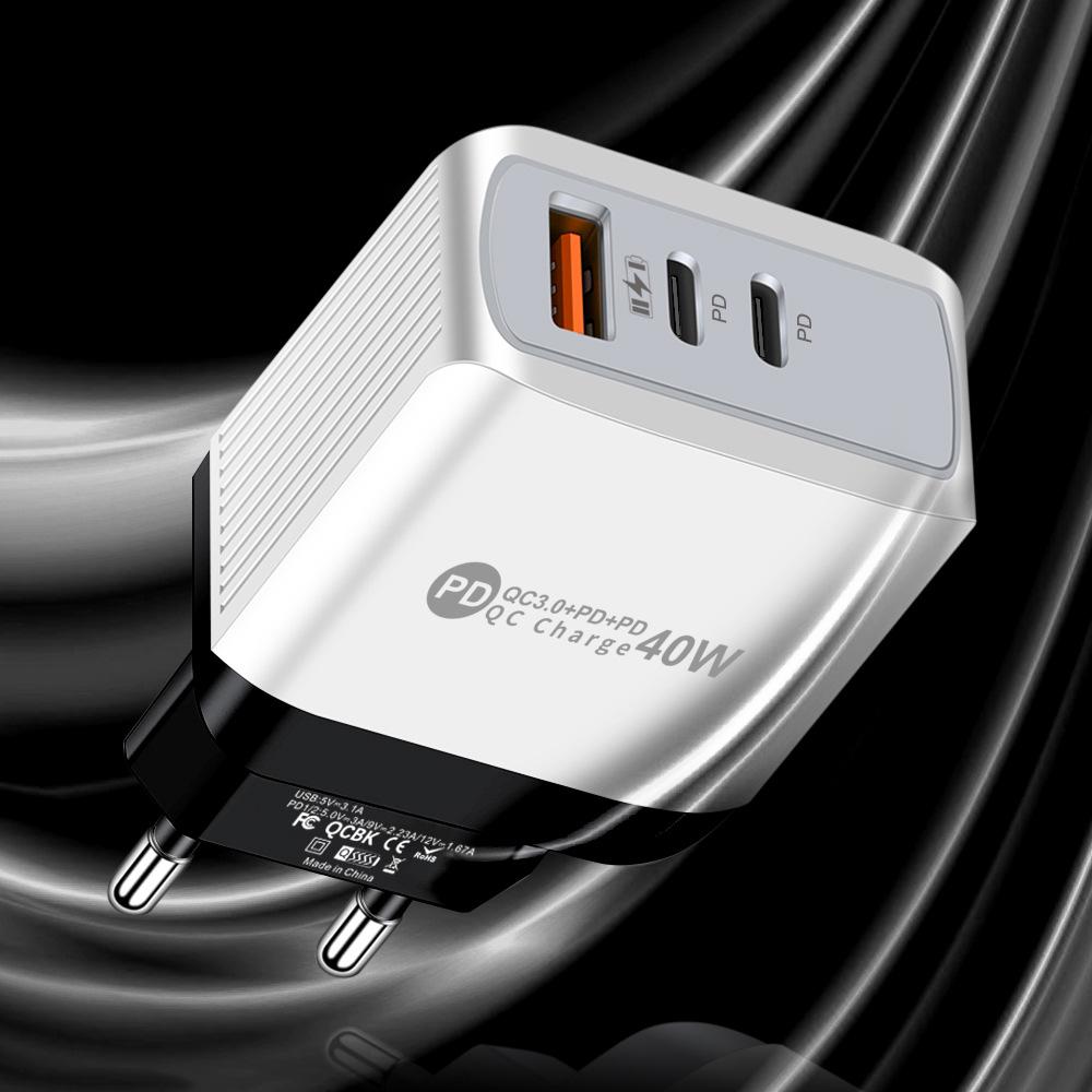Universal Charger: 1U+2PD Power Adapter for EU, US, UK, and AU Standards