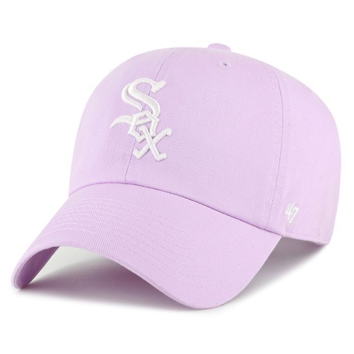 Casquette - 47 BRAND - CLEAN UP - Pourpre - 100% coton - Décontractée pour Chicago White Sox